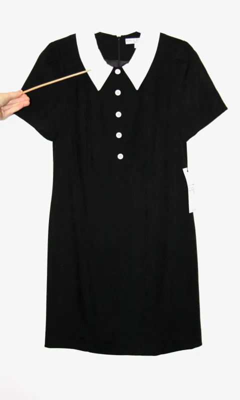 SS517 - 8 - Peep Dress - Black made by Birds of North America