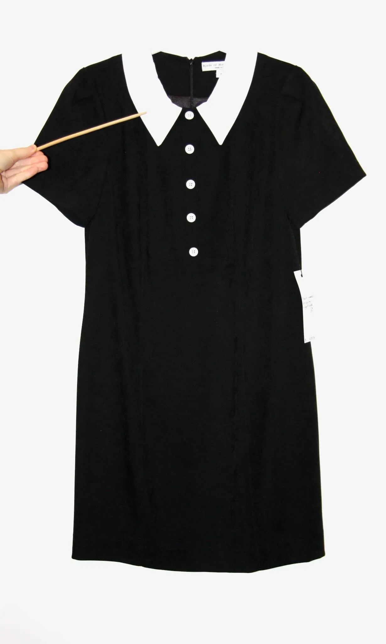 SS517 - 8 - Peep Dress - Black sold by Birds of North America