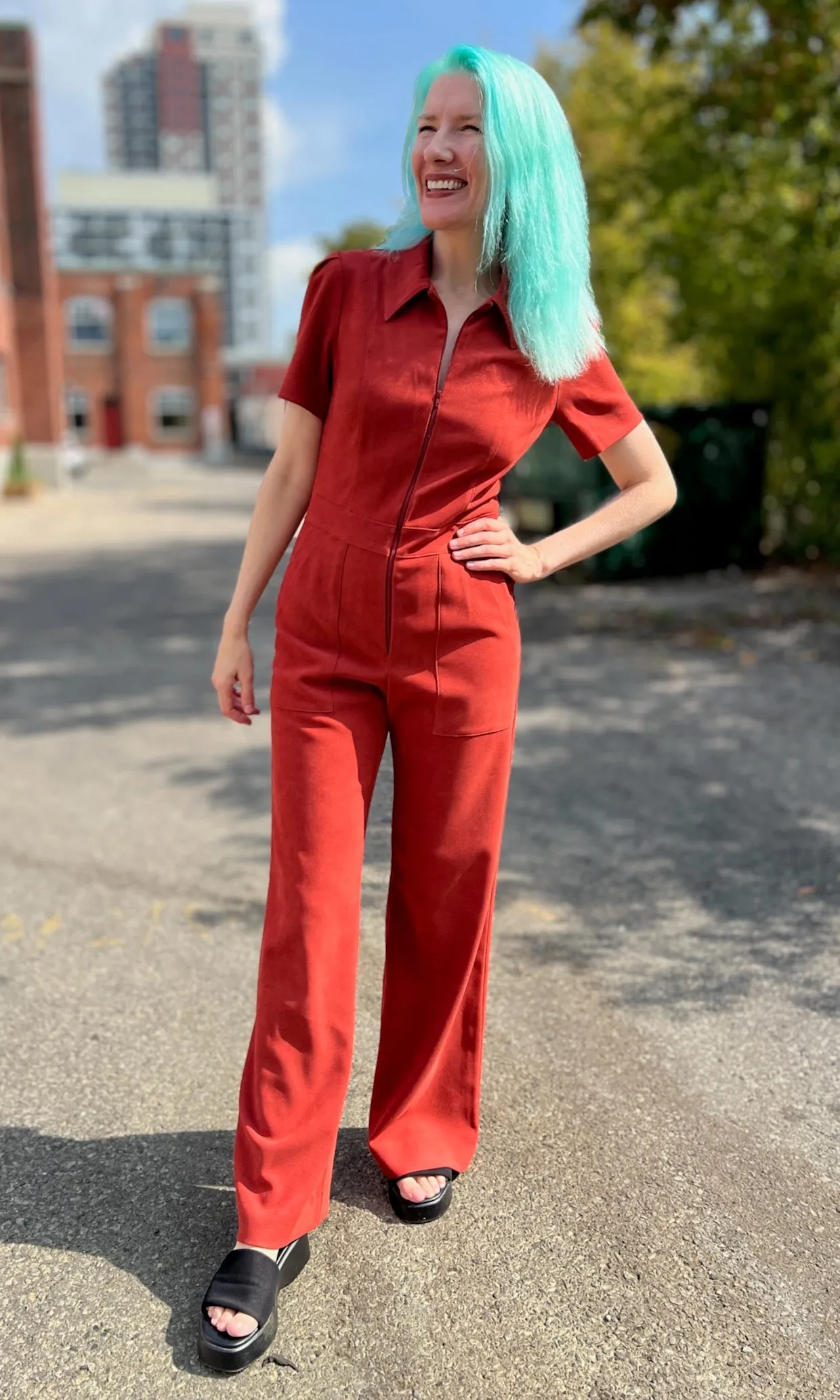 SS507 - 2 - Tyrannulet Jumpsuit - Red Clay sold by Birds of North America product image thumbnail 4
