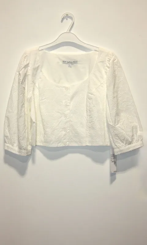 SS558 - L - Esmerillon Top - White made by Birds of North America