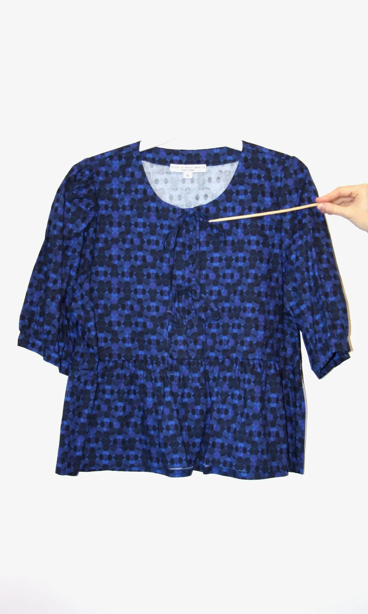 SS592 - XL - Nunlet Top - Zaffre Glass sold by Birds of North America