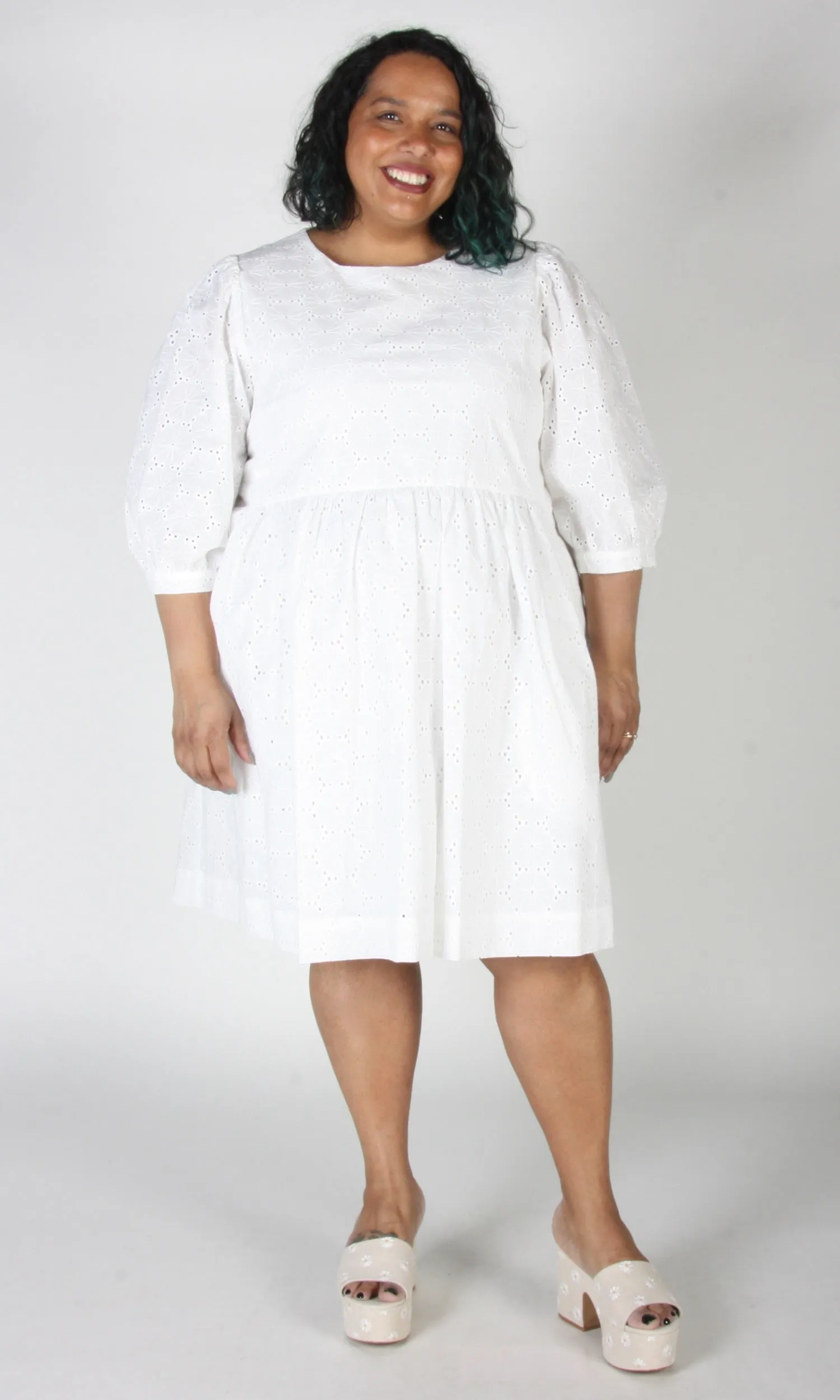 SS570 - L - Bluebonnet Dress - White sold by Birds of North America product image thumbnail 4