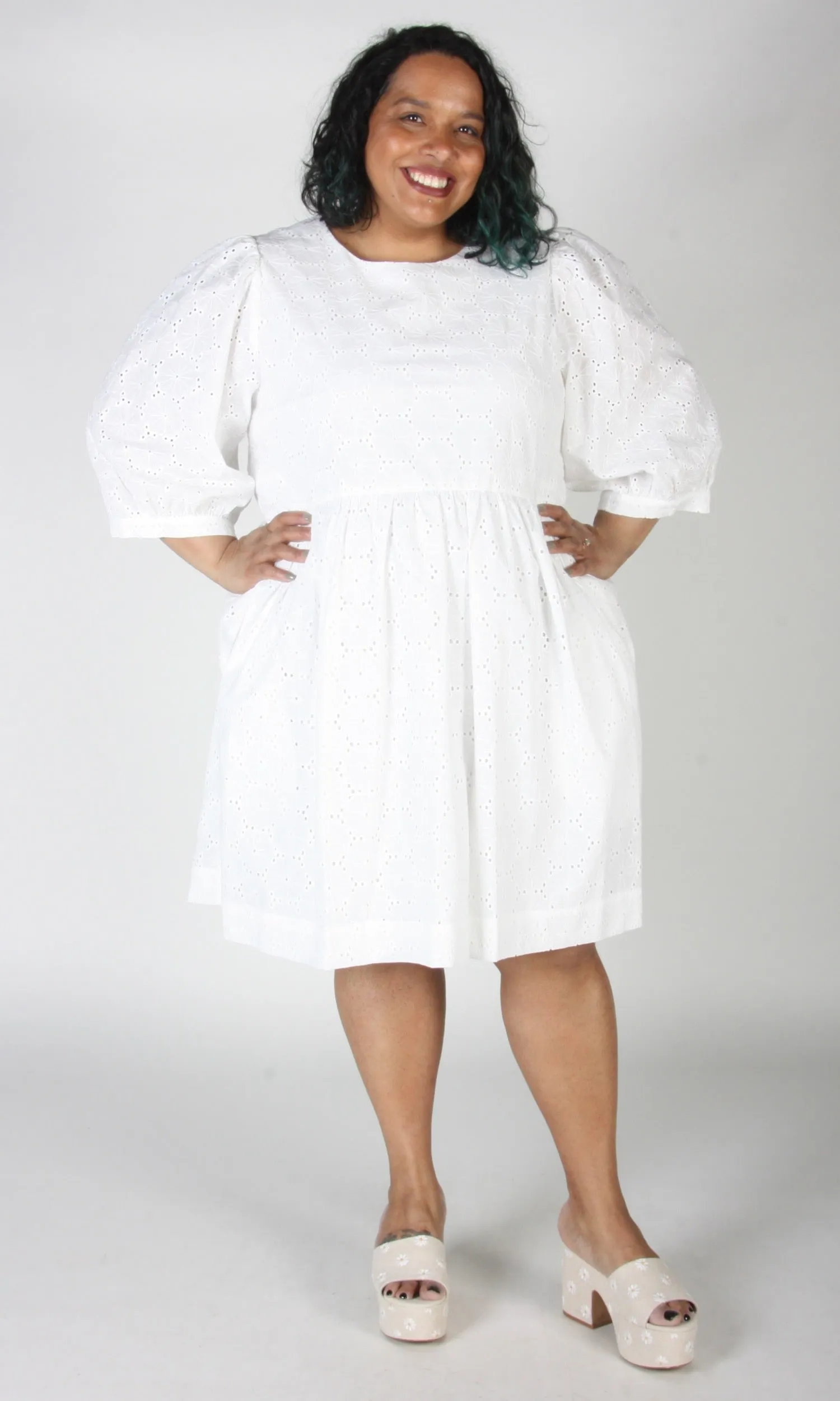 SS570 - L - Bluebonnet Dress - White sold by Birds of North America product image thumbnail 5