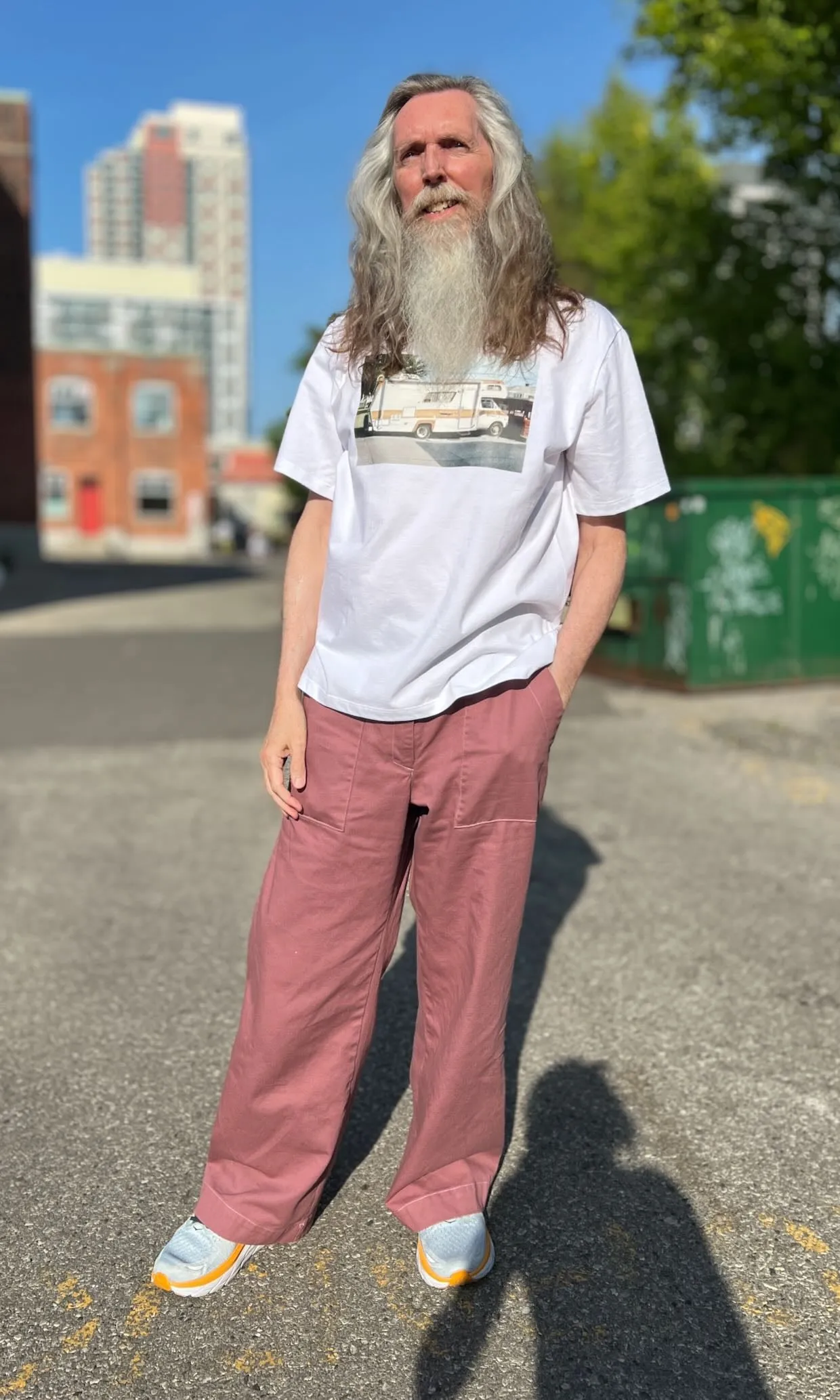 SS650 - XXS - 'Beware of Dog' MacCormick Tee - White Cropped sold by Birds of North America product image thumbnail 4
