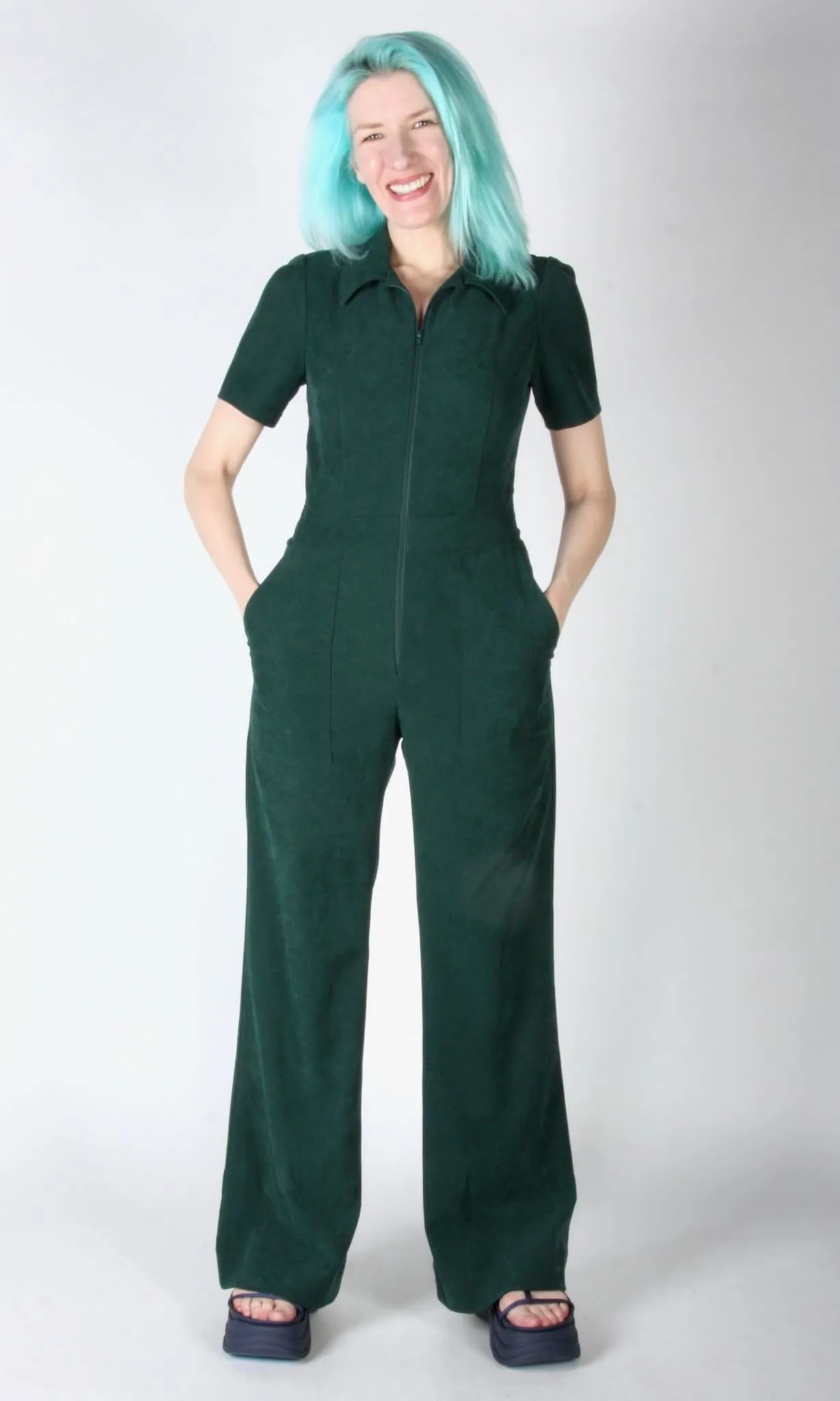 SS716 - 4 - Jumpsuit Sample - Olive sold by Birds of North America product image thumbnail 3