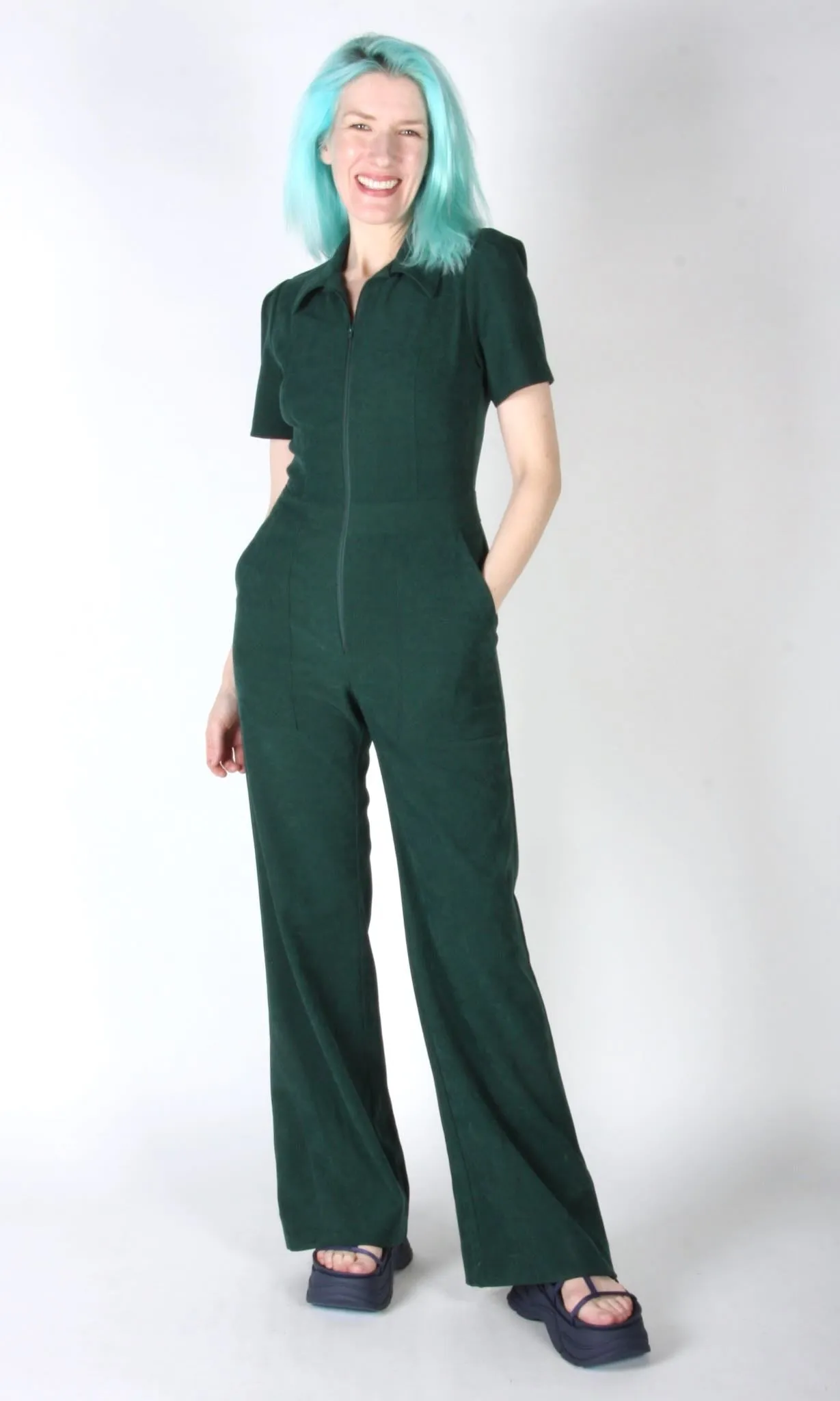 SS716 - 4 - Jumpsuit Sample - Olive sold by Birds of North America product image thumbnail 4
