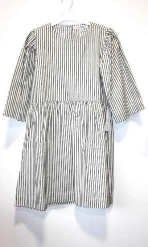 SS498 - M - Chimney Swift Dress - Ticking Stripe made by Birds of North America