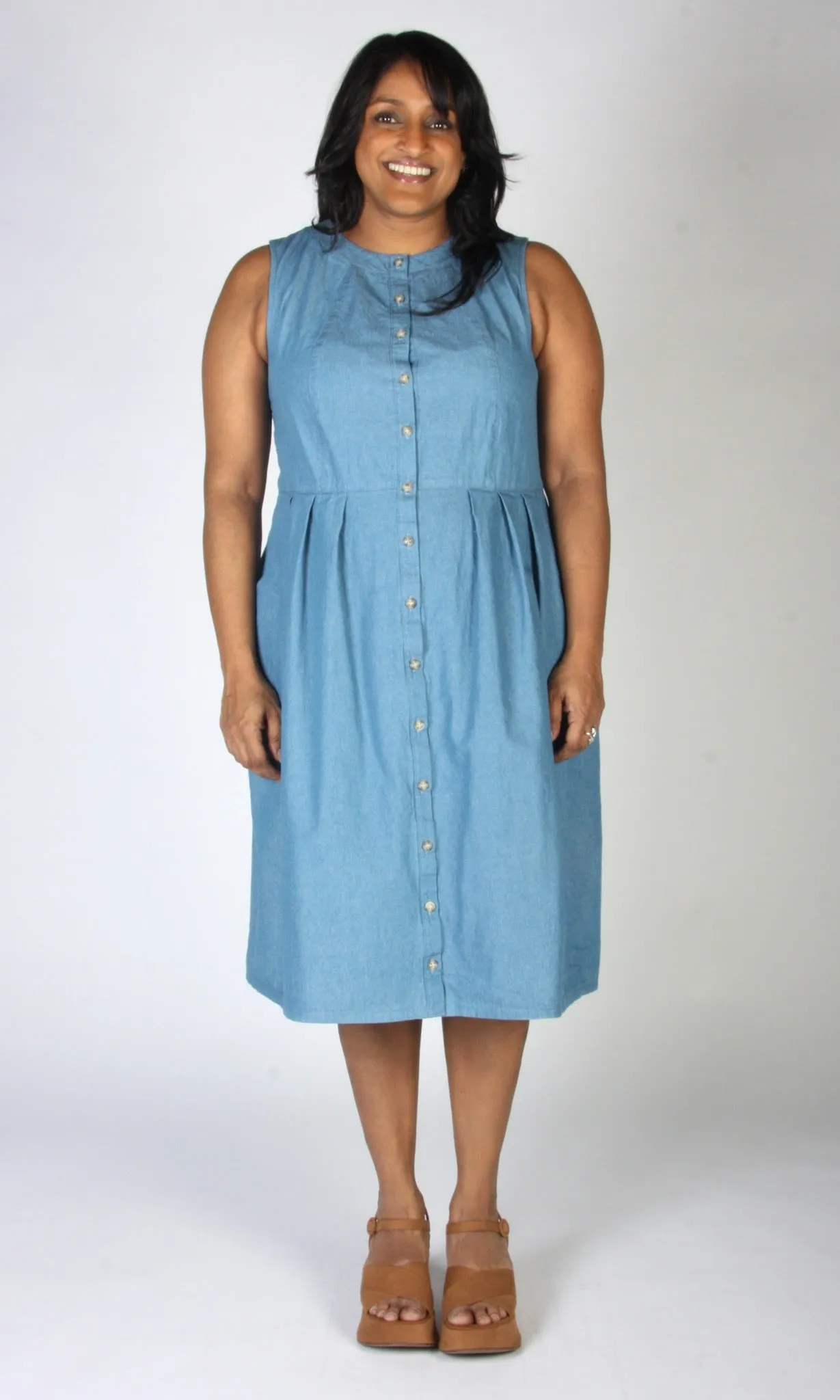 SS529 - S - Thunder Pumper Dress - Medium Wash sold by Birds of North America product image thumbnail 5