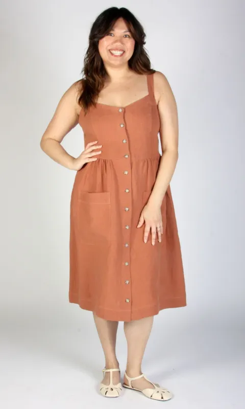 Thistlebird Dress - Nutmeg made by Birds of North America