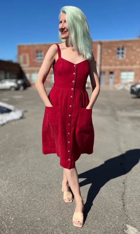 Thistlebird Dress - Geranium made by Birds of North America