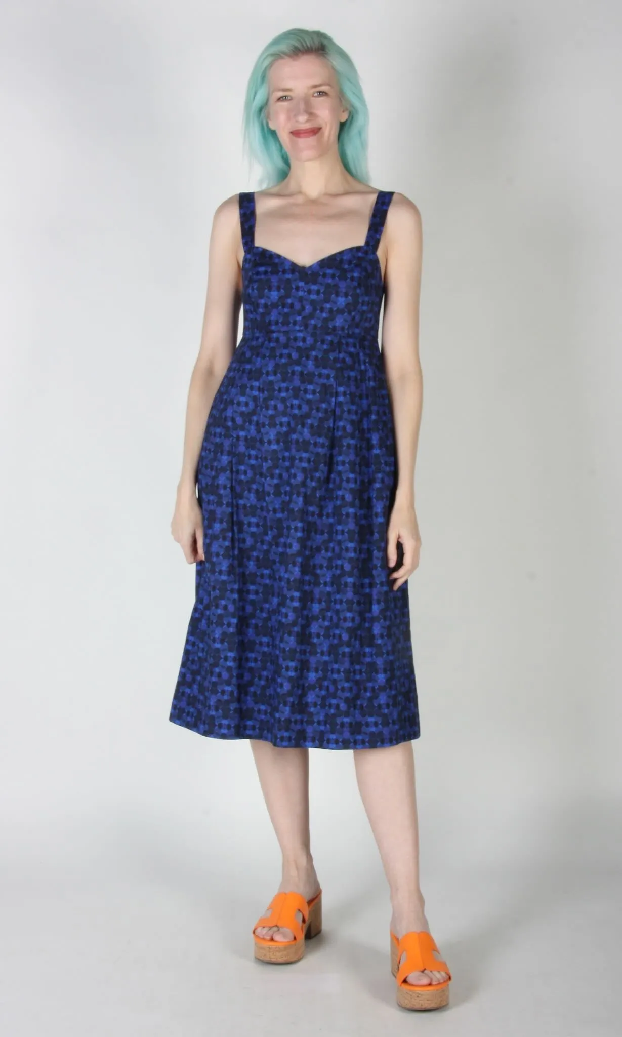 SS597 - S - Twite Dress - Zaffre Glass sold by Birds of North America product image thumbnail 5