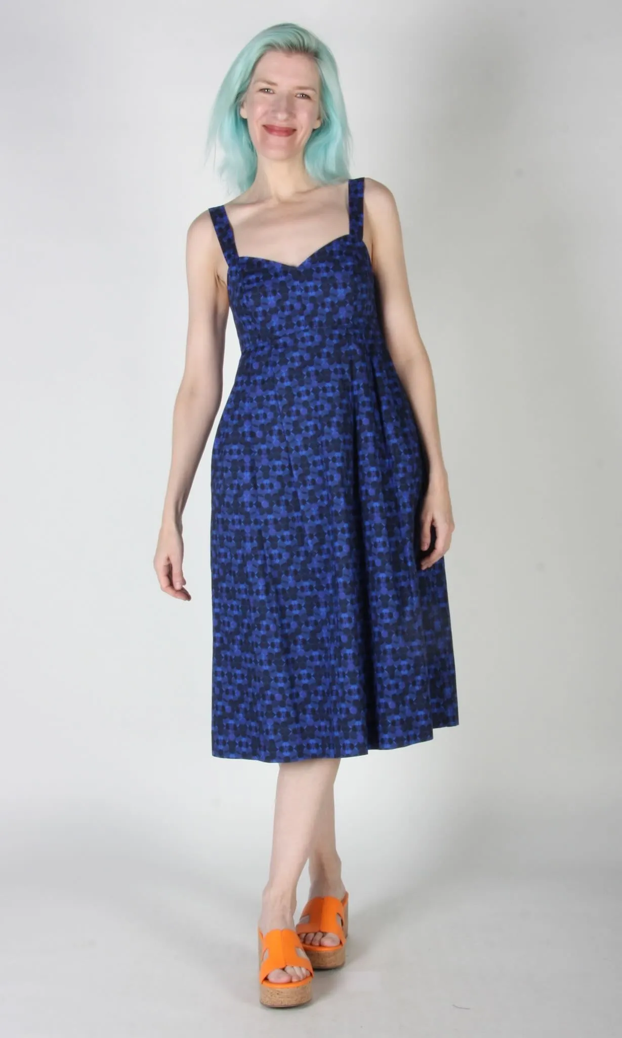 SS597 - S - Twite Dress - Zaffre Glass sold by Birds of North America product image thumbnail 3