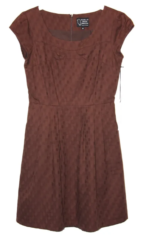 RN1334 - 8 - Violet Ear Dress - Cocoa made by Birds of North America