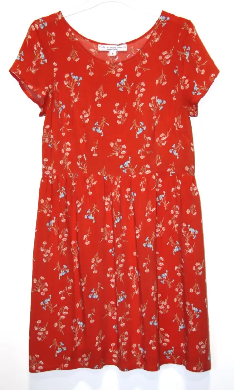 RN1320 - 6 - Fruitcrow Dress - Vermillion made by Birds of North America