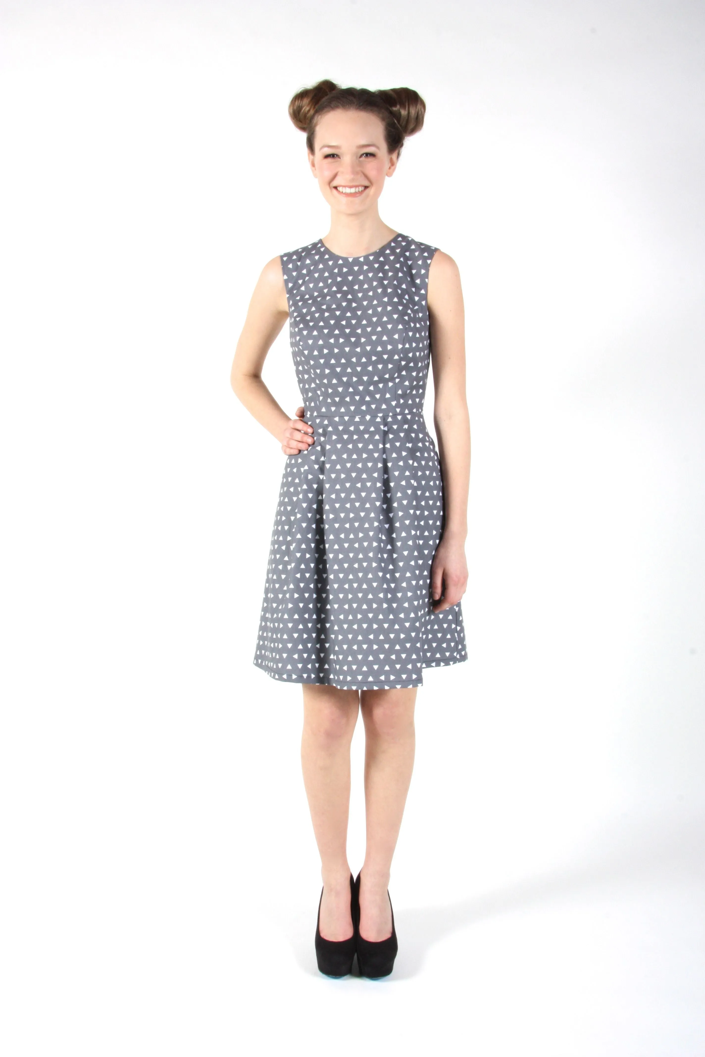 RN1055 - 6 - Antbird Dress - Grey Triangles sold by Birds of North America product image thumbnail 4