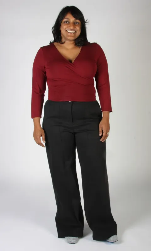 Crescentchest Top - Burgundy made by Birds of North America