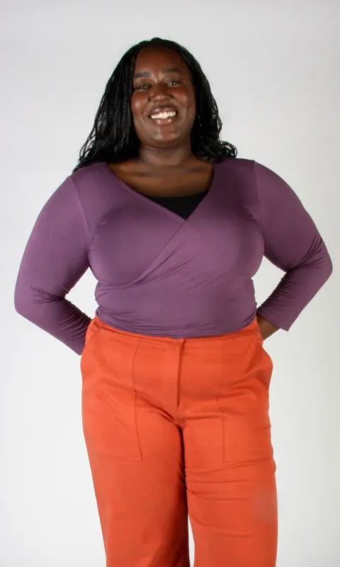 Crescentchest Top - Plum made by Birds of North America