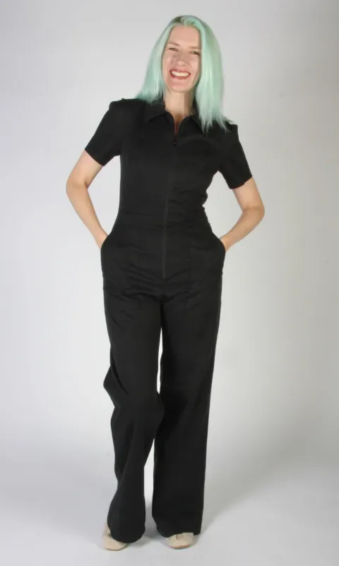 Tyrannulet Jumpsuit - Black made by Birds of North America
