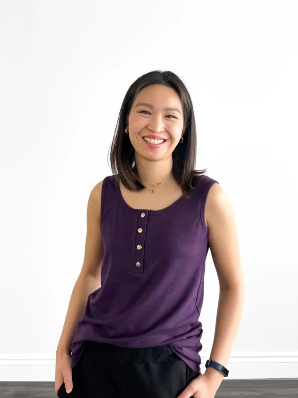 *Pre-Sale* Henley Tank sold by Buttercream Clothing