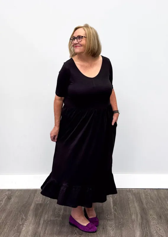 *Pre-Sale* Truffle Scoop Dress sold by Buttercream Clothing