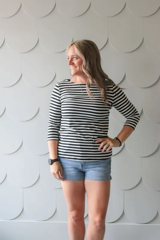 *Pre-Sale* Boatneck Top sold by Buttercream Clothing