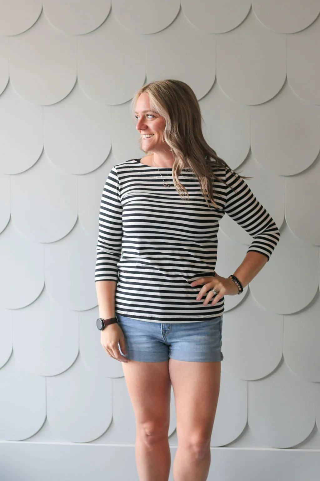 *Pre-Sale* Boatneck Top sold by Buttercream Clothing