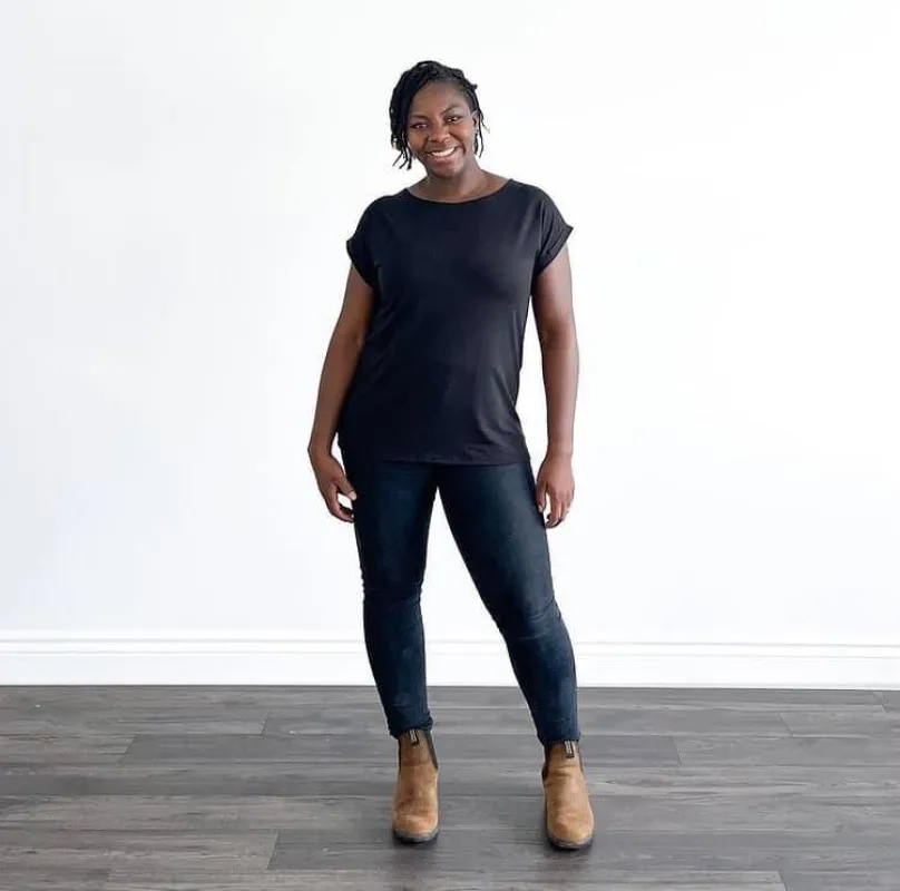 *Freshly Baked* Cuff Tee sold by Buttercream Clothing