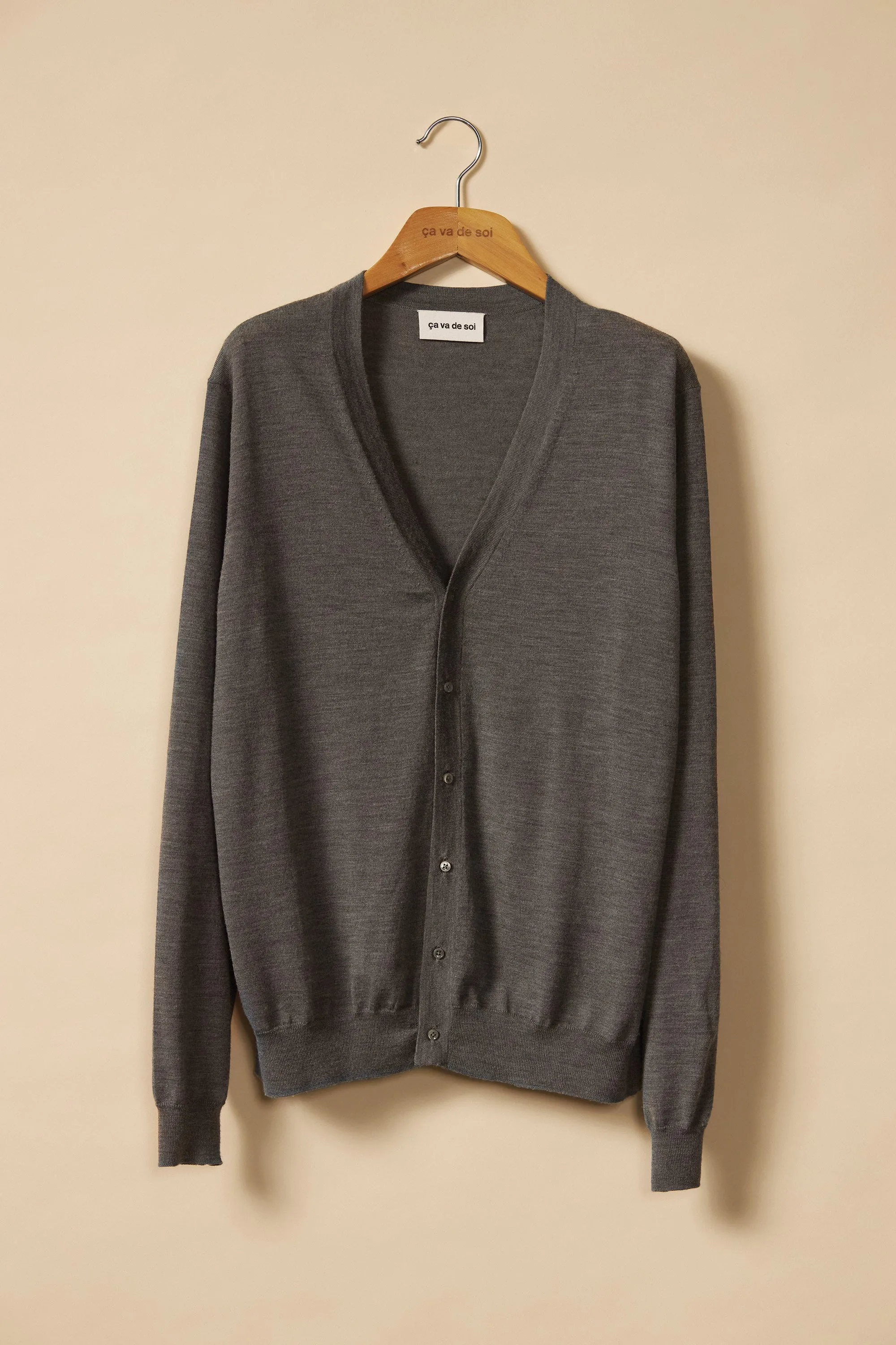 LEOPOLD heather grey sold by ça va de soi