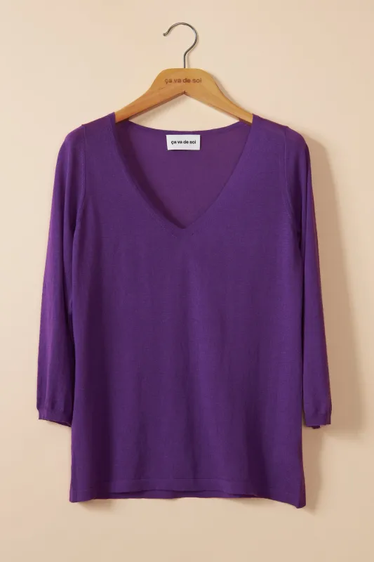 YAEL plum sold by ça va de soi