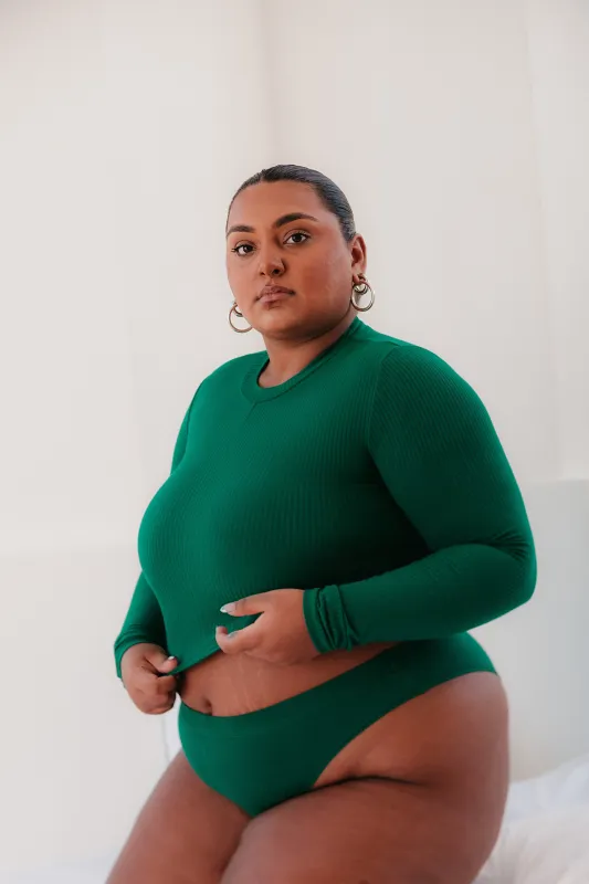 ALMEDA LONG SLEEVE TOP - Gem sold by Cherry Gardens