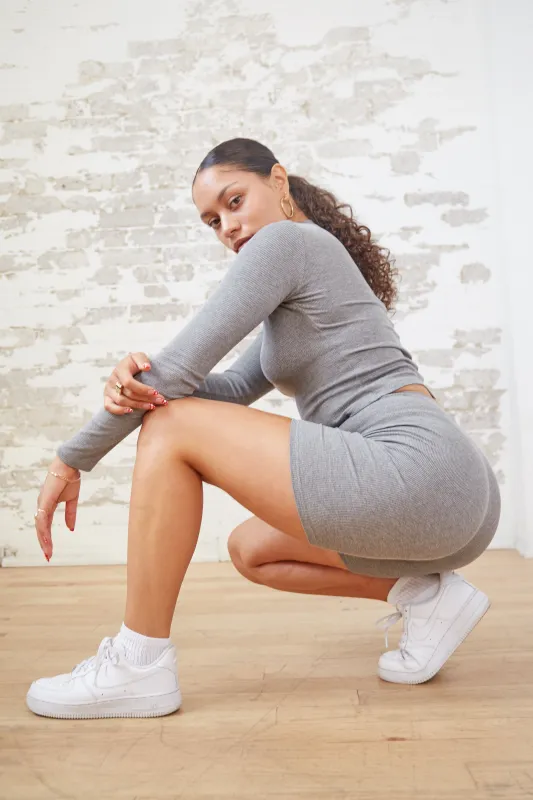 PONY BIKE SHORT - Heather Grey sold by Cherry Gardens