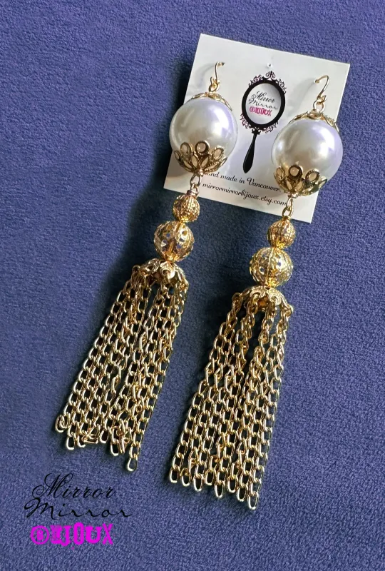 Palm Royale Earrings - Mirror Mirror Bijoux made by Cherry Velvet