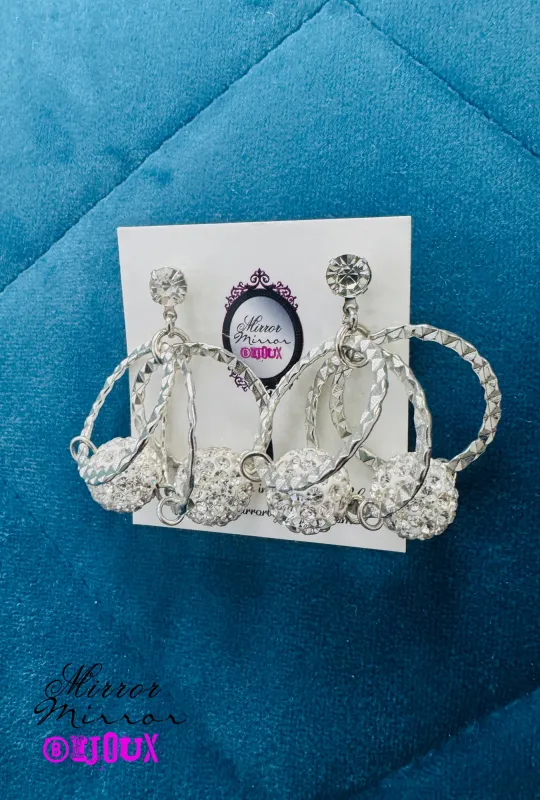 Marilyn Monroe Silver Double Hoops - Mirror Mirror Bijoux sold by Cherry Velvet