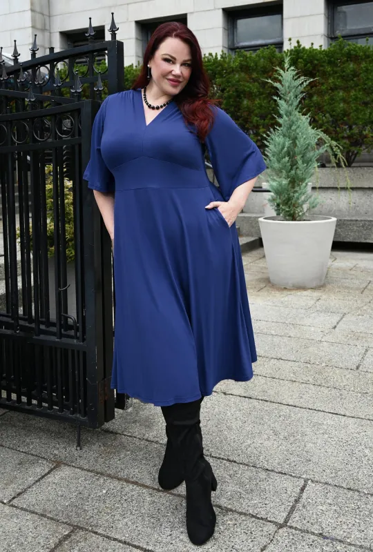 Joy Dress - Twilight Bamboo Knit sold by Cherry Velvet