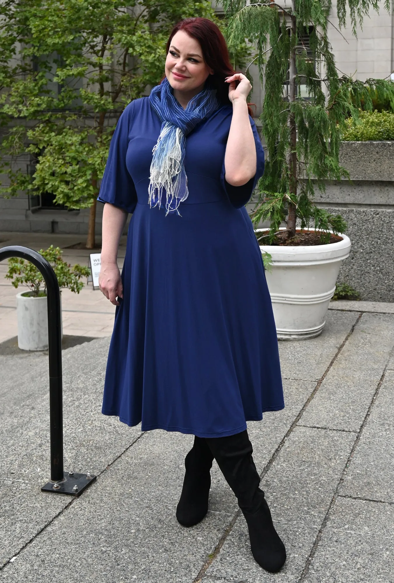 Joy Dress - Twilight Bamboo Knit sold by Cherry Velvet product image thumbnail 4