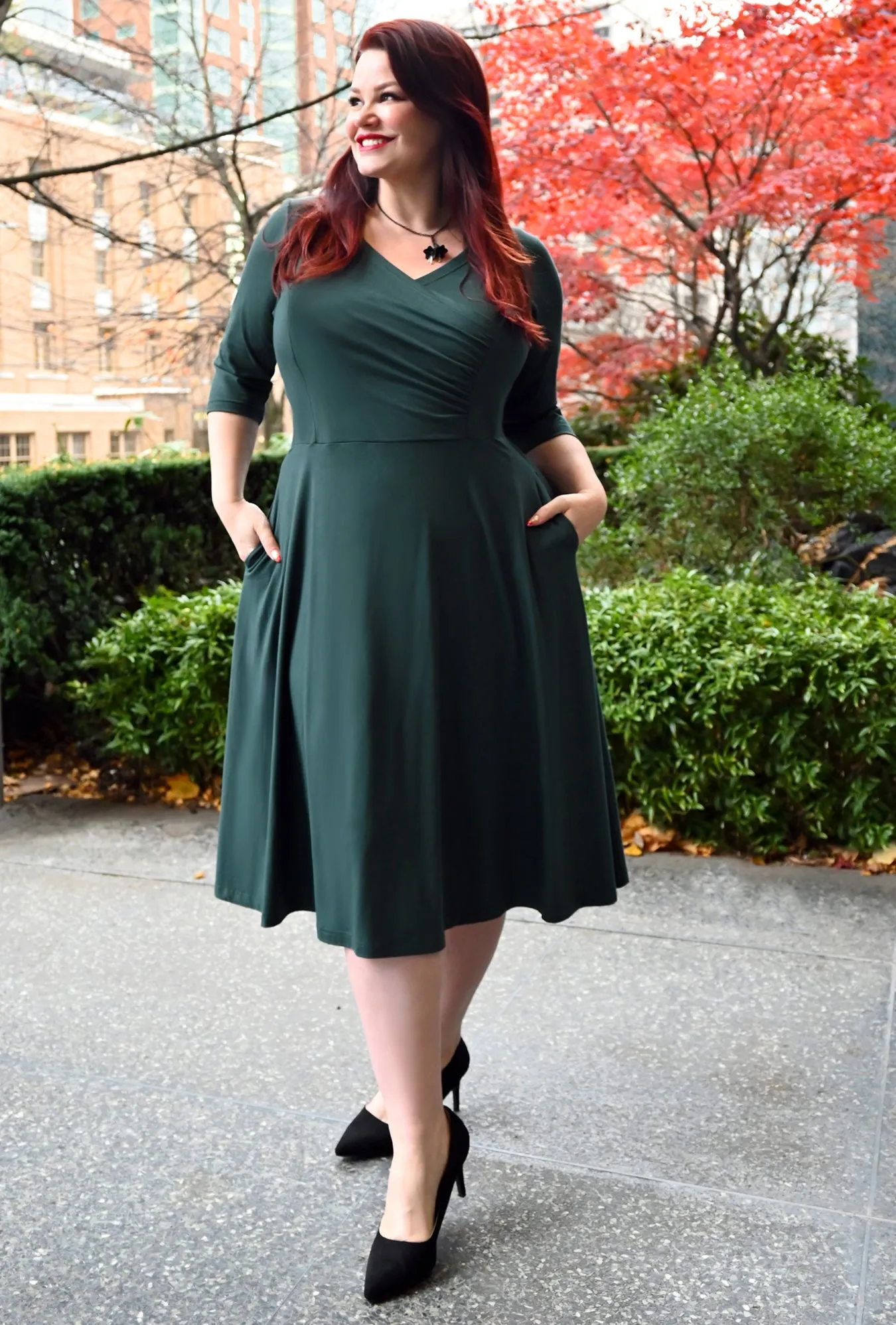 Harmony Dress - Rainforest Bamboo Knit sold by Cherry Velvet product image thumbnail 2