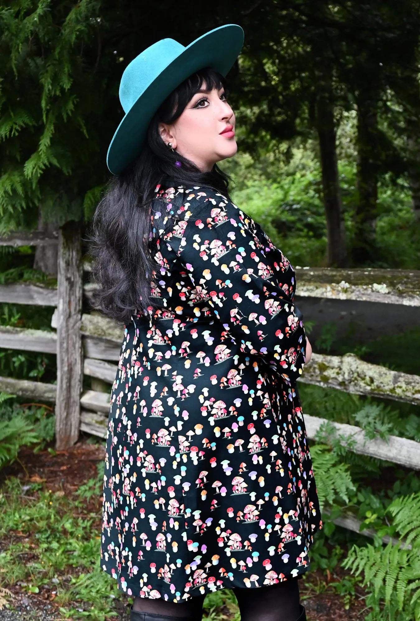 Greta - Shroomville - Kitschy Mushroom Tunic Dress sold by Cherry Velvet product image thumbnail 5