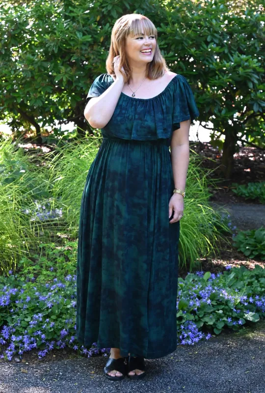 Meadow Maxi Dress - Emerald Ombre sold by Cherry Velvet