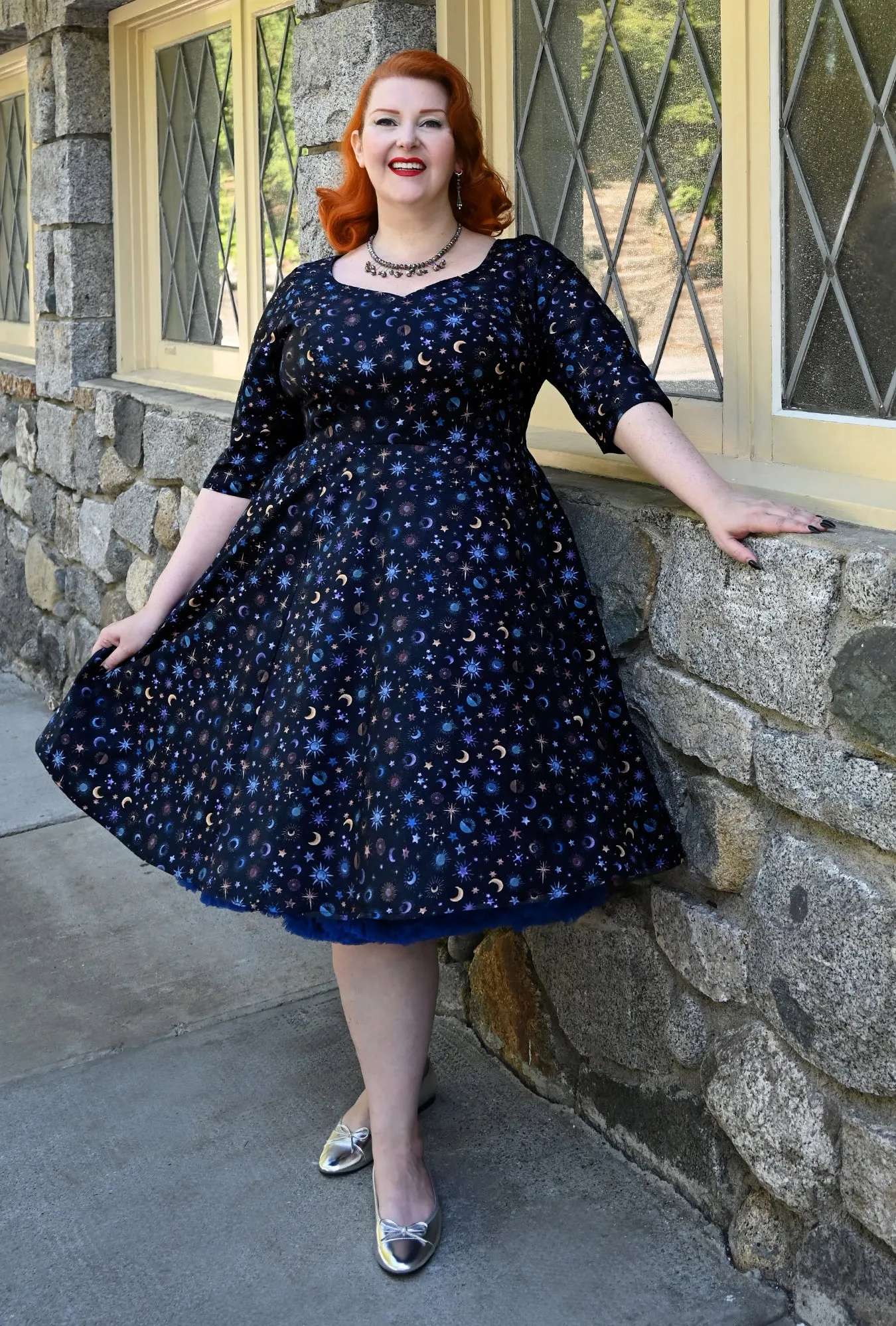 Marlene - Lunar Magick - Moon and Stars dress sold by Cherry Velvet product image thumbnail 3