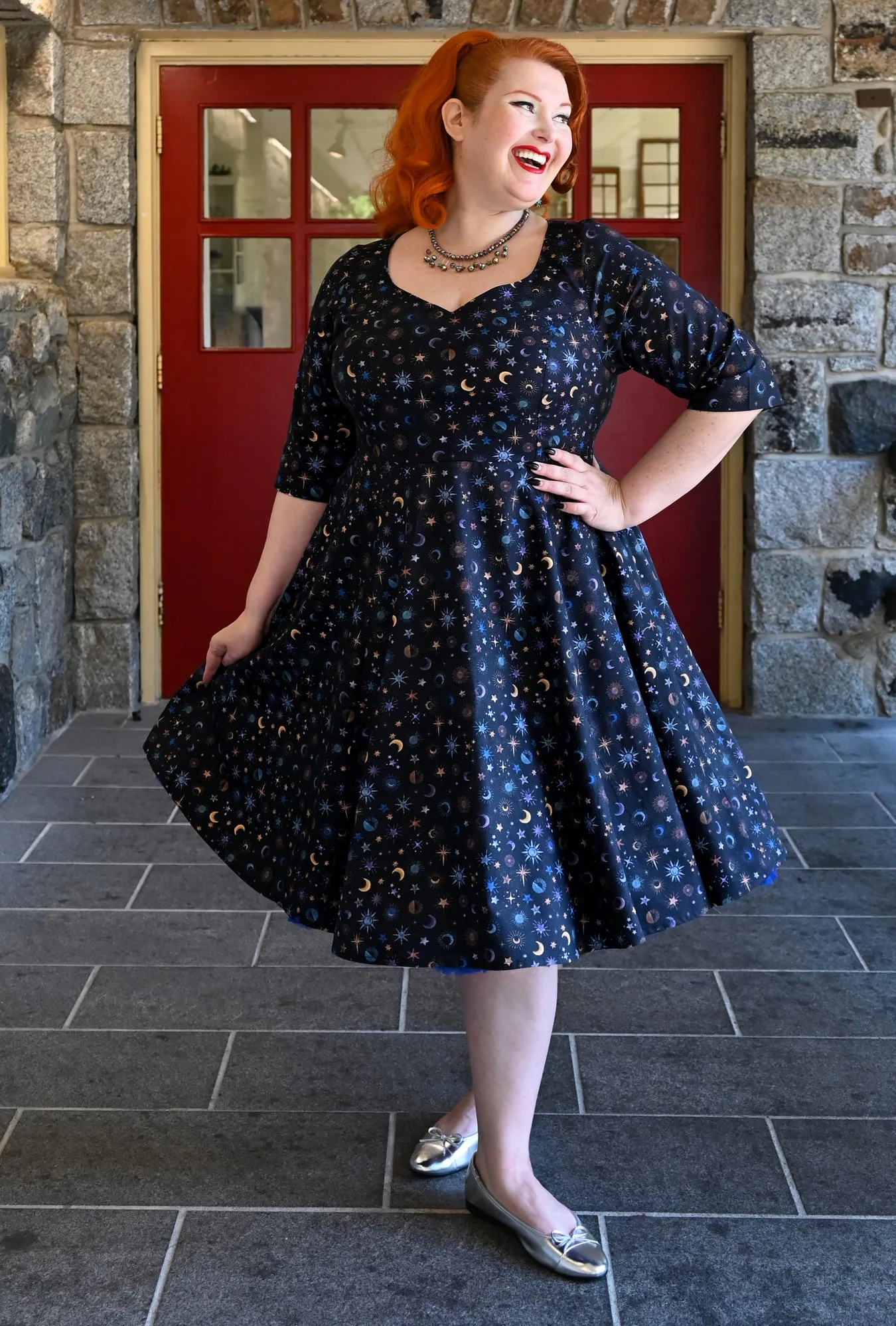 Marlene - Lunar Magick - Moon and Stars dress sold by Cherry Velvet product image thumbnail 2