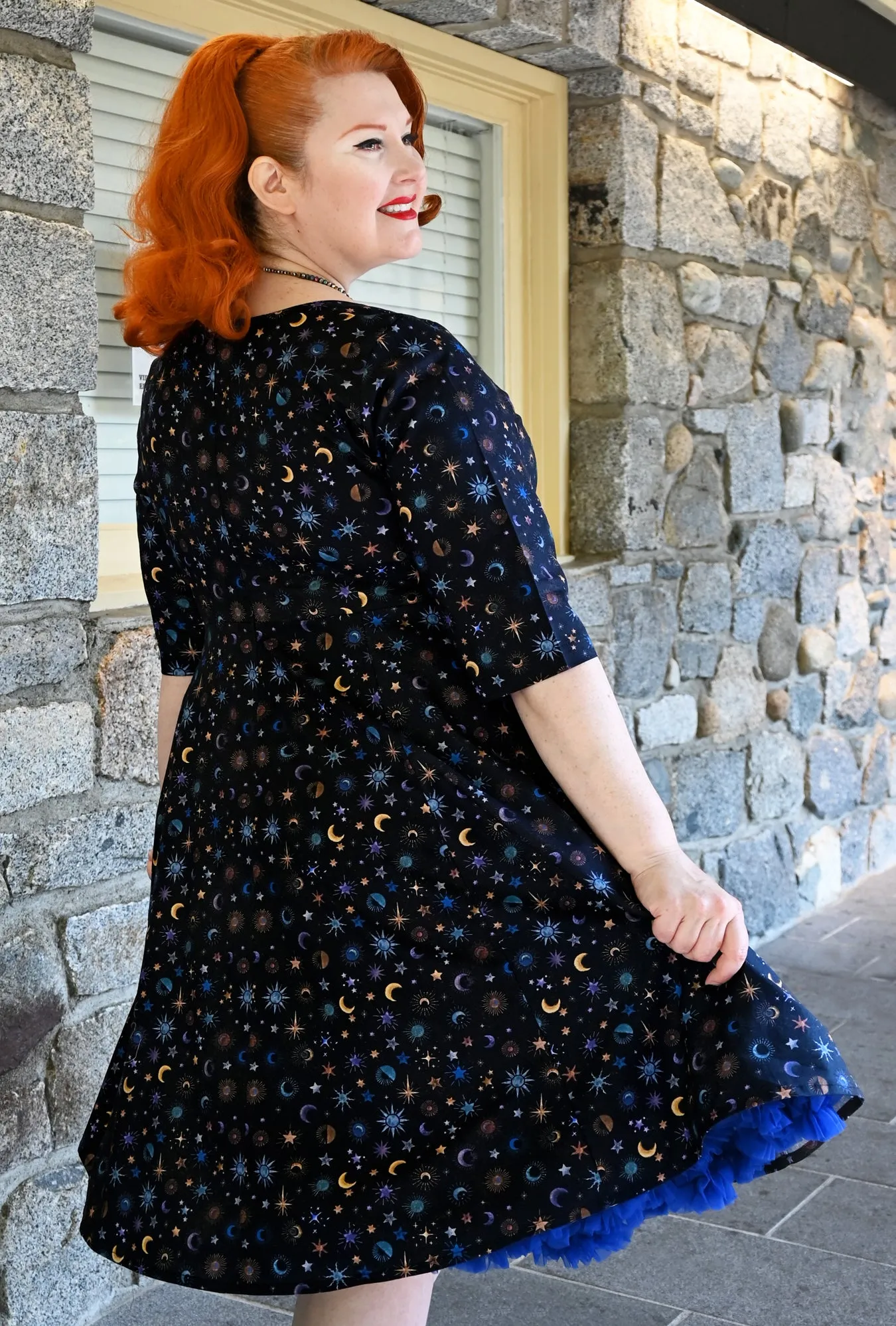 Marlene - Lunar Magick - Moon and Stars dress sold by Cherry Velvet product image thumbnail 5