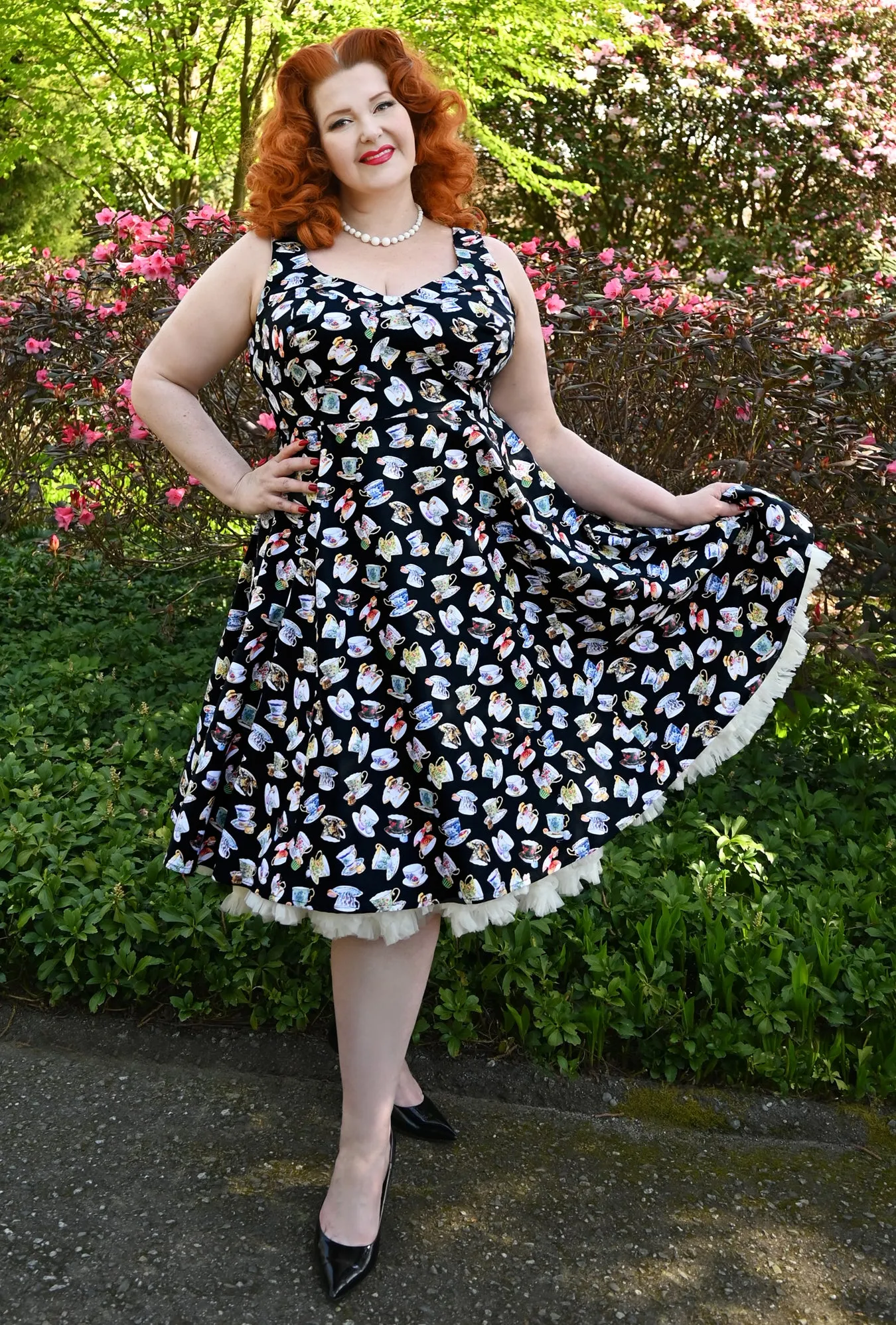 Doris - Cup and Saucy - Tea Cup Dress sold by Cherry Velvet
