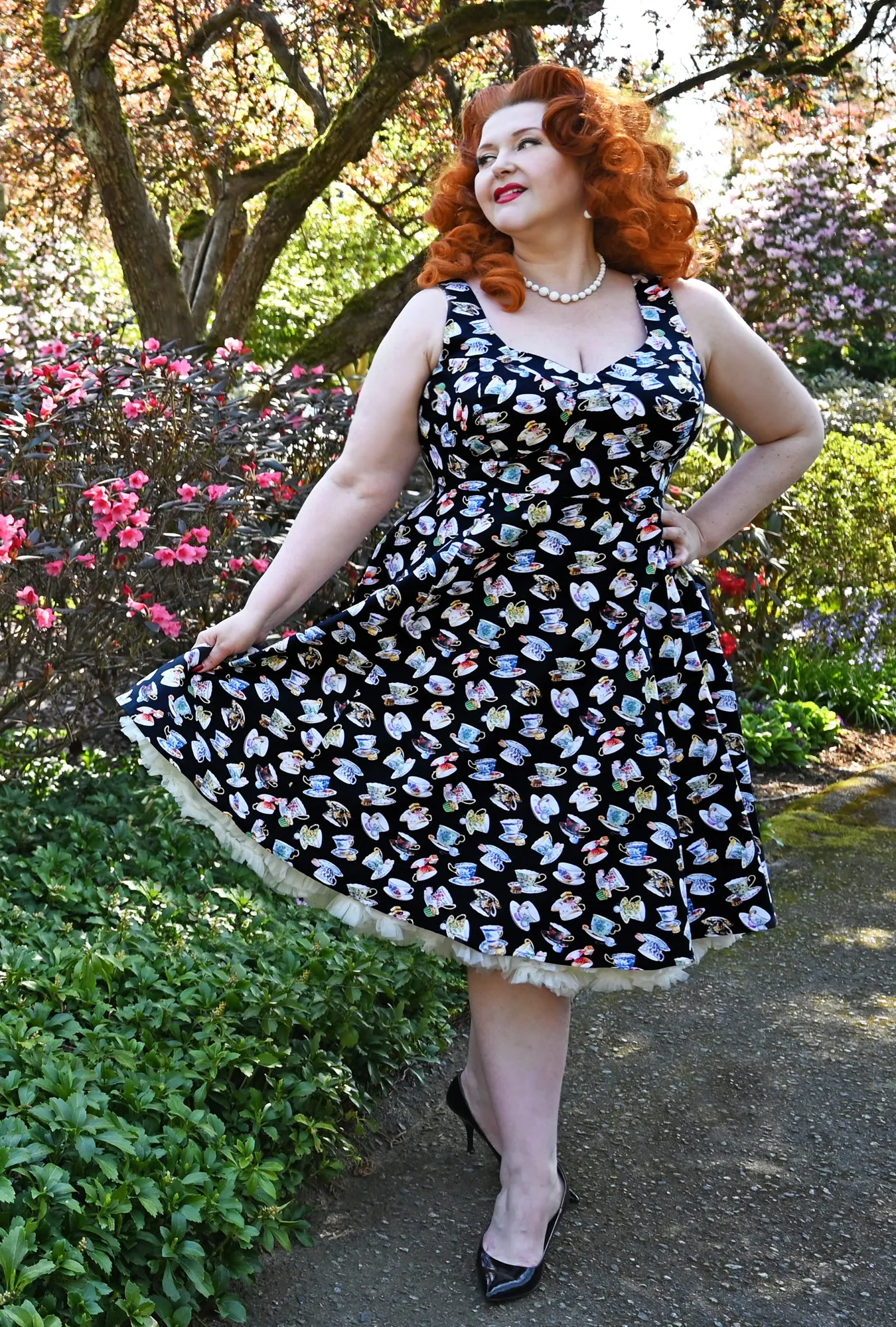 Doris - Cup and Saucy - Tea Cup Dress sold by Cherry Velvet product image thumbnail 2