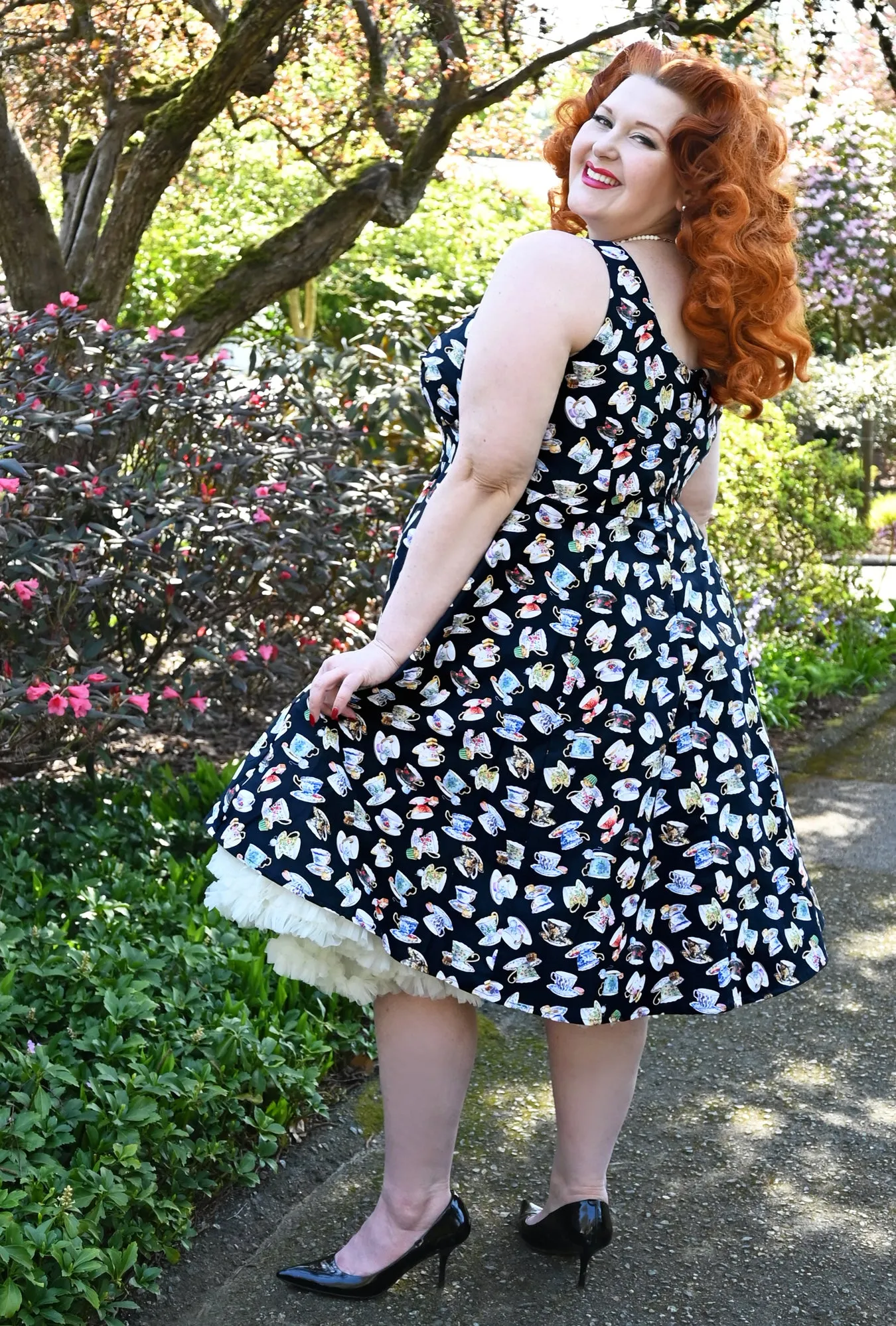 Doris - Cup and Saucy - Tea Cup Dress sold by Cherry Velvet product image thumbnail 4