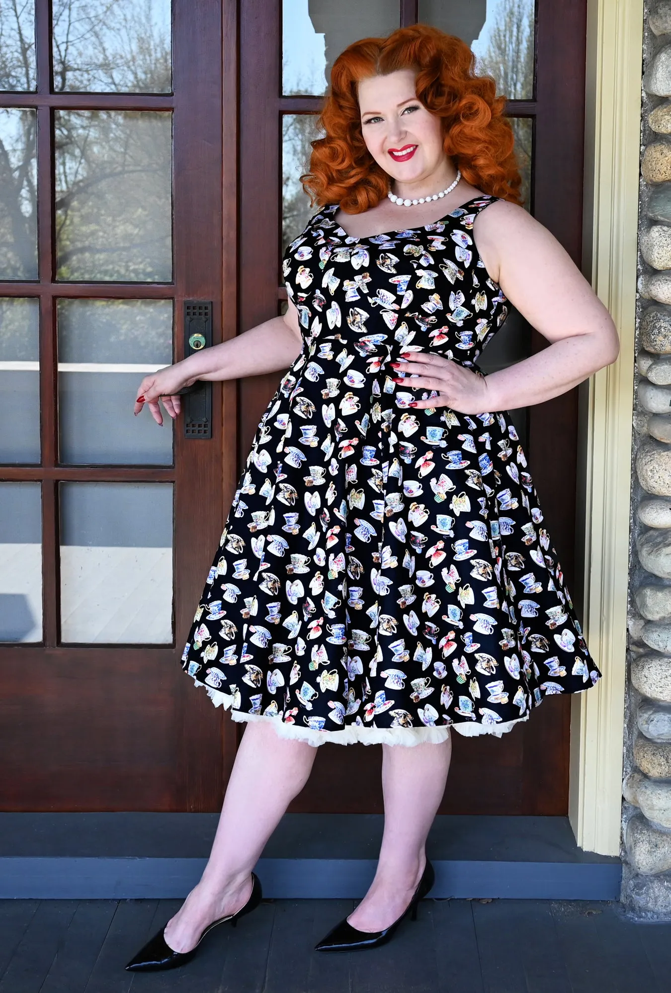 Doris - Cup and Saucy - Tea Cup Dress sold by Cherry Velvet product image thumbnail 3