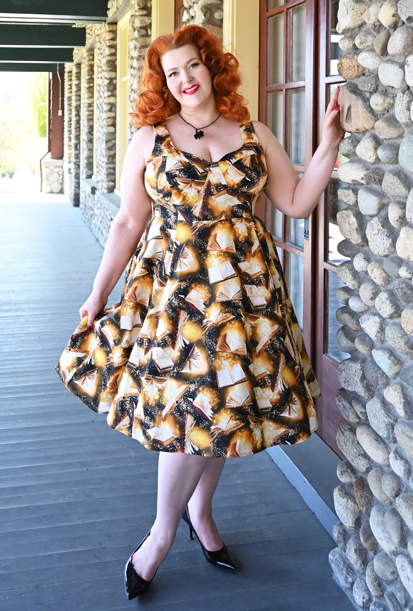 Doris - Bewitching Bindings - Magic Book Dress sold by Cherry Velvet product image thumbnail 2