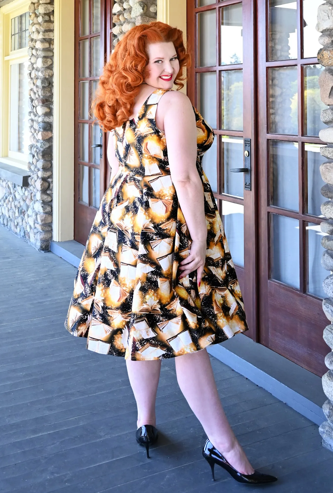 Doris - Bewitching Bindings - Magic Book Dress sold by Cherry Velvet product image thumbnail 4