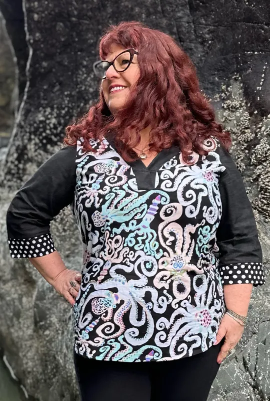 Eden Floral Shirt - Outgoing Octopus sold by Cherry Velvet