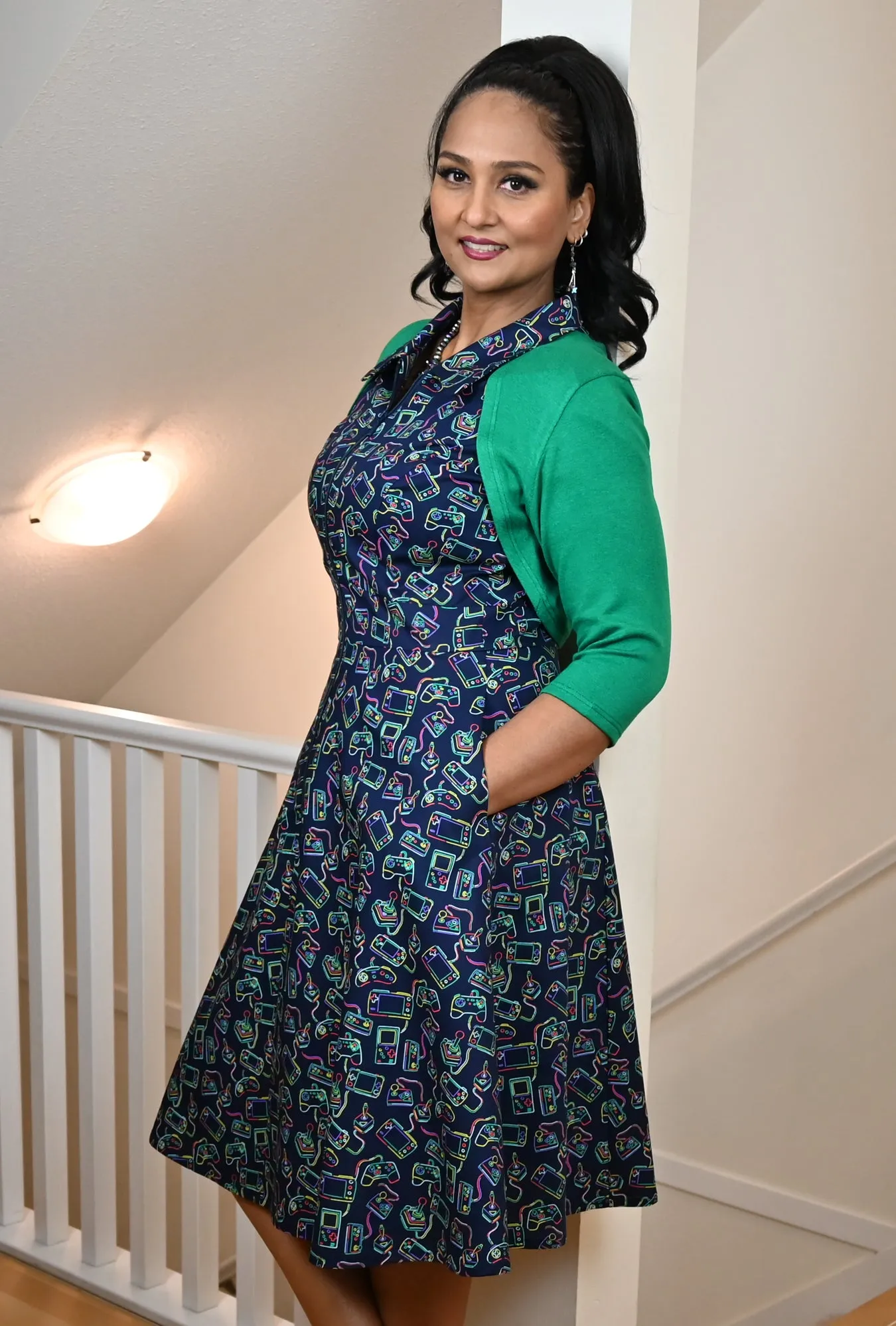 Marie - Level up Lovely - Gamer Dress sold by Cherry Velvet product image thumbnail 4