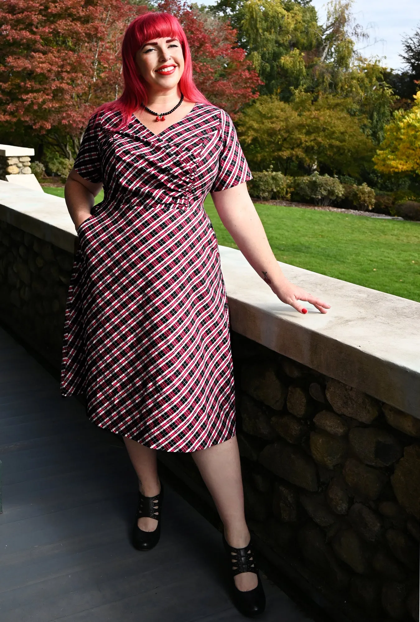 Hazel - S'tartan Something - Plaid Dress - only M left sold by Cherry Velvet product image thumbnail 3
